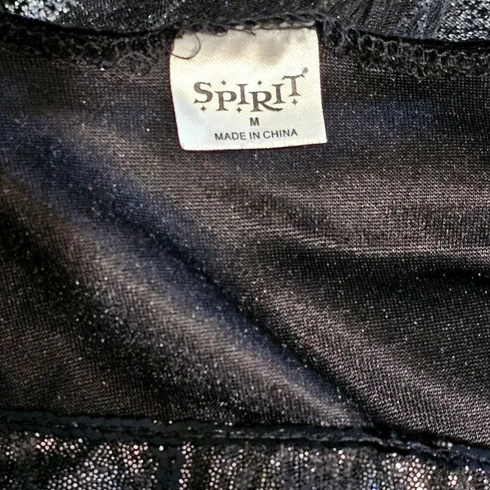 Dark Fallen Gothic Angel Costume Girls 8-10 Witch Dress Wings Halo Black Velvet - Picture 6 of 7